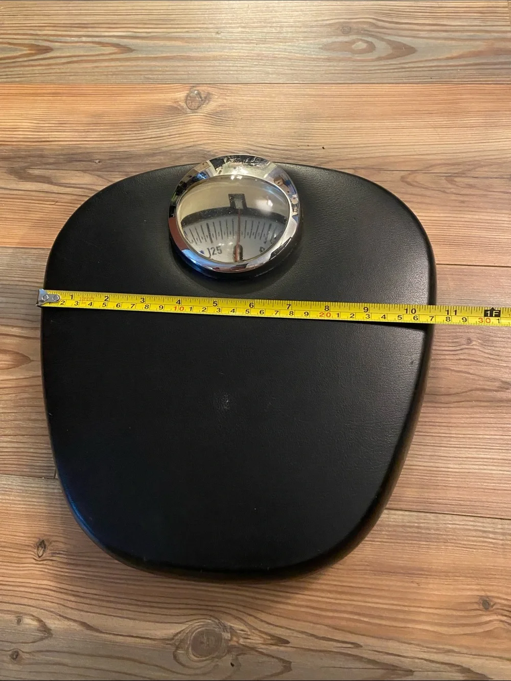 Vintage Krups MCM Germany Chrome & Faux Leather Analog kg Bathroom Scale